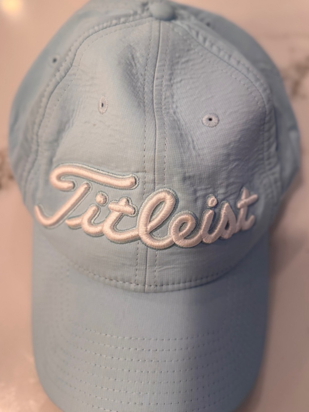 Titleist Light Blue Script Cap with White Logo